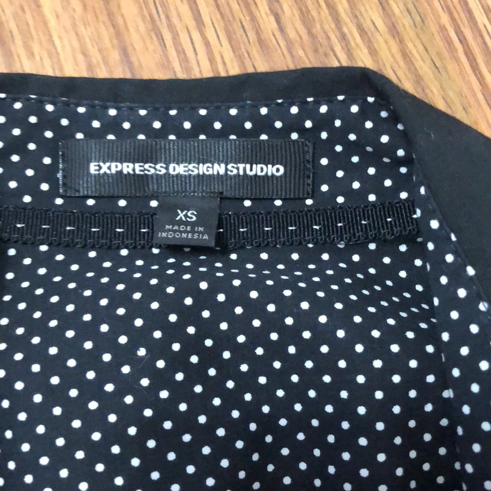 Express V Neck Button Down Xs - image 2